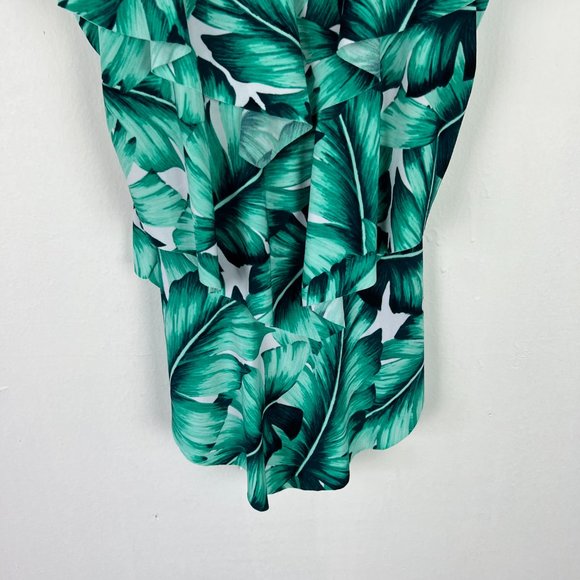 Magicsuit Lanai Rita Top Tankini Top Leaf Print Tropical Size 8 EUC - Picture 4 of 14